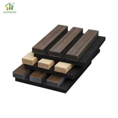 Giá tốt. Polyester Foam Acoustic Wall Panel MDF Slat Wall Panel Thuốc giảm tiếng ồn tùy chỉnh trực tuyến