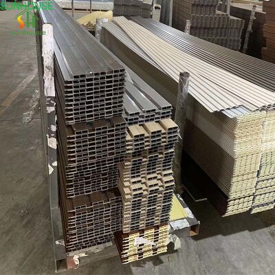 Wooden Grain Bamboo WPC Wall Cladding Panel for School & Hotel Use Fireproof & Waterproof Durable Indoor/Outdoor Wall Panels