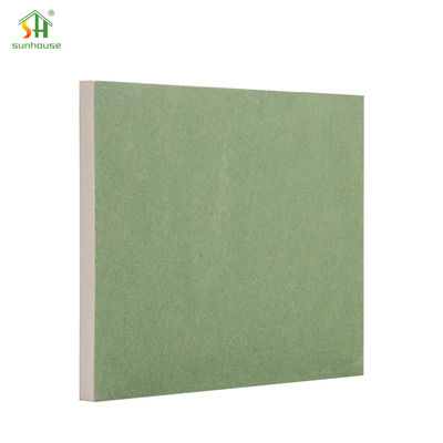 Cao mật độ chống nước Gypsum plaster board 9mm 4x8ft cho trần nhà / hệ thống ngăn cách