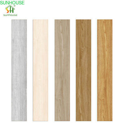 6mm SPC đá nhựa Composite sàn 7x48 Inch chống trượt R9 chống cháy lớp B cho nhà ở và thương mại nhẹ