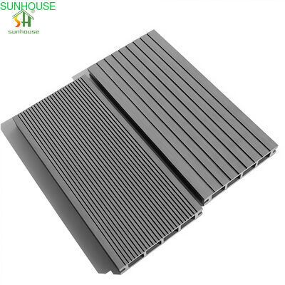 Giá tốt. Tấm sàn composite gỗ nhựa WPC rỗng ngoài trời 138x23mm chống nước chống trượt cho sân hiên, hồ bơi, vườn trực tuyến