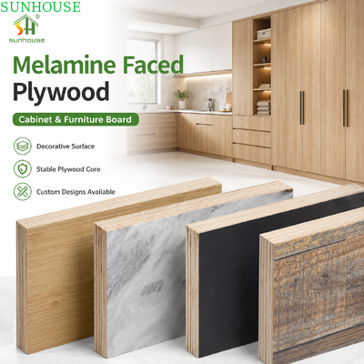 Phân loại đồ nội thất gỗ dán bằng gỗ dán melamine khí thải thấp Panel cho tủ quần áo Nội thất đồ gỗ và dự án cung cấp