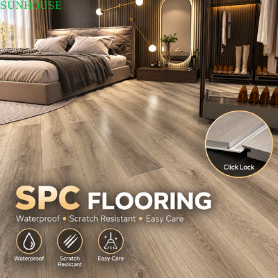 Giá tốt. Chứng nhận SPC Click Flooring Rigid Core Vinyl Plank với sự tuân thủ EN ASTM FloorScore cho các dự án xây dựng toàn cầu trực tuyến
